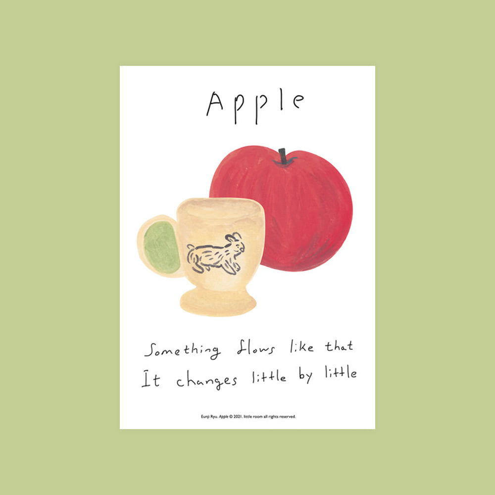 Apple &amp; Small cup 미니 포스터